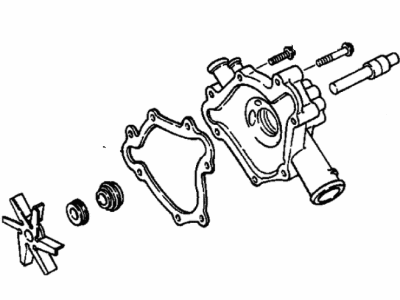 1992 Dodge Ram Wagon Water Pump - 3780109