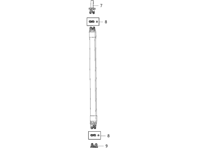Ram 68250018AA SHAFT Drive Rear 1-Piece