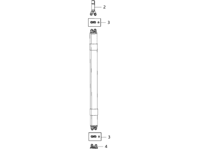 Ram 68249995AA SHAFT Drive Rear 1-Piece