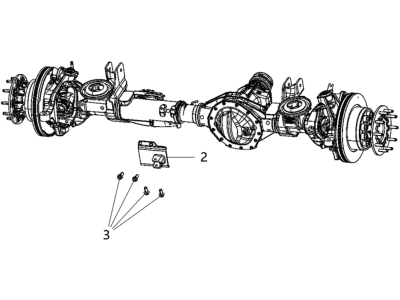 Ram 68258778AD AXLE ASSEMBLY Front Complete