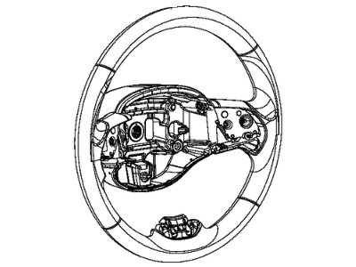 Jeep Cherokee Steering Wheel - 6BK061ULAA