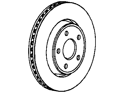 Mopar 2AMV5012AD Rotor Brake Front