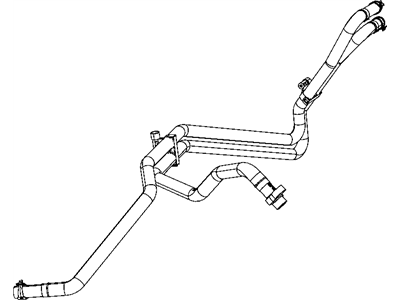 Dodge 5290329AE HOSE Heater Supply and Return