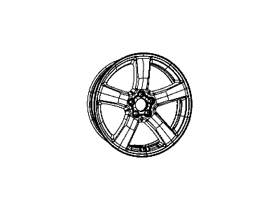 Dodge 1YA39SZRAA WHEEL Aluminum