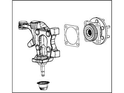 Dodge 5290124AG KNUCKLE Rear