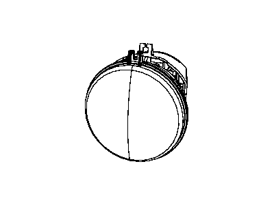Mopar 4805859AB Fog Lamp, Front
