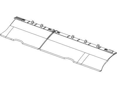 Chrysler 5RJ47PL5AF PANEL CLOSEOUT Third Row, Flipper, Carpeted, See 50-369 For Illustration