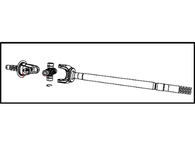 Ram 68216197AA SHAFT Axle