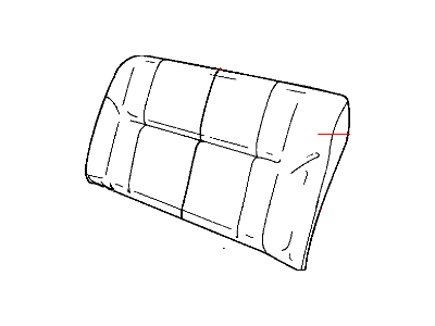 Mopar 1CT281D2AA Cover Rear Seat Back 40% Side
