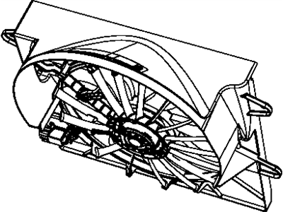 Jeep Commander Engine Cooling Fan - 55037969AB