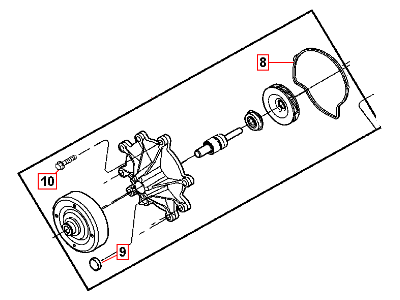 Dodge 53022189AA PUMP Water