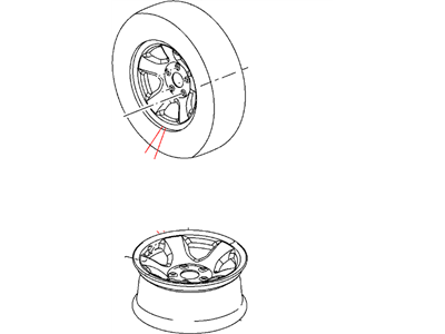 Dodge 5GY24PAKAA WHEEL Aluminum