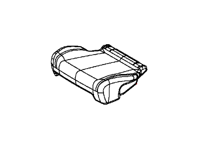 Dodge 5RW36HL1AC COVER Rear Seat Cushion 2nd Row