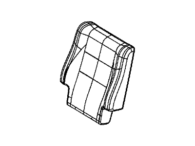 Dodge 5RW35HL1AC COVER Rear Seat Back 2nd Row