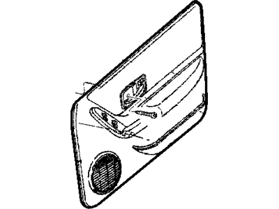 Jeep SR091AZAA PANEL Front Door Trim