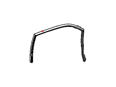 Chrysler 68039966AD RUN Front Door Glass