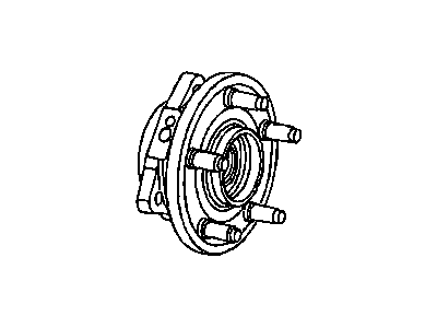 Dodge 52124767AC HUB AND BEARING Brake Front