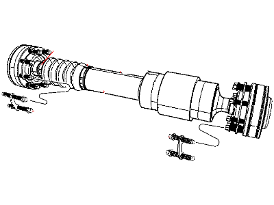 Jeep 52853327AA SHAFT Drive Rear 1-Piece