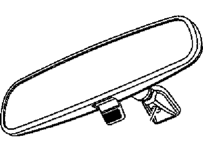 Jeep 55156172AA MIRROR Inside Rear View