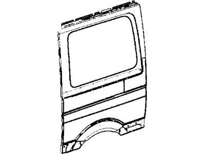 Mopar 68008472AA Rear Panel, Outer Driver Side