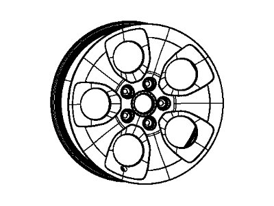 Jeep 1XA51RXFAA WHEEL Aluminum