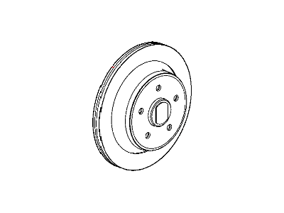 Jeep Wrangler Brake Disc - 52128411AB