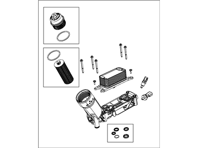 Jeep 5184294AE ADAPTER ENGINE OIL FILTER