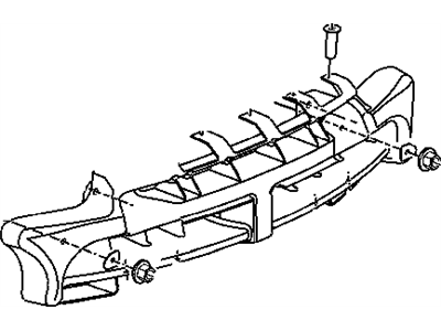 Mopar 5174334AA Bumper Package Fascia Front Export