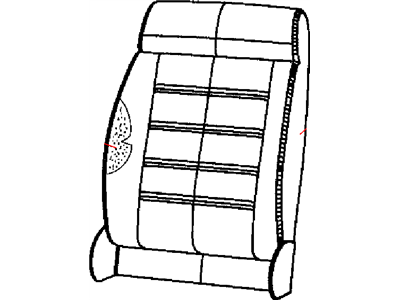 Jeep 5LW80DX9AA COVER Front Seat Back
