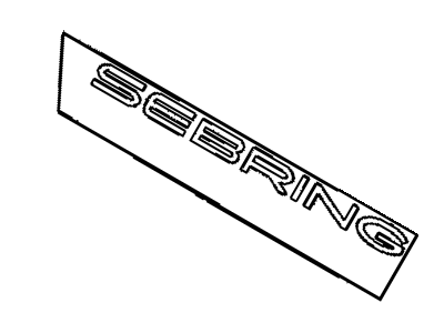 Mopar 5152004AA Nameplate, Rear