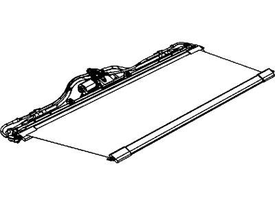 Chrysler 68302685AA SUNSHADE Rear Window