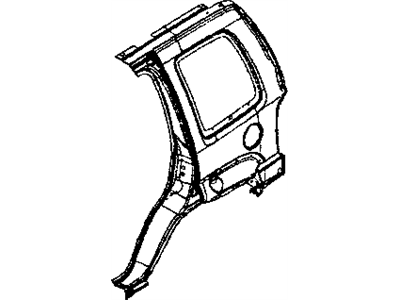 Jeep 5072884AA PANEL Quarter Front Outer Only