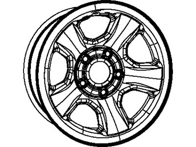 Ram XJ45S4AAA WHEEL Steel