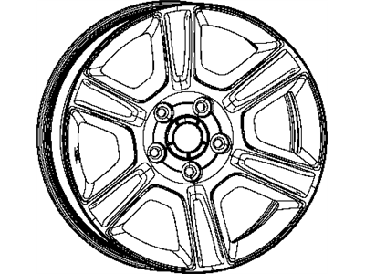 Ram 1VR95HWLAA WHEEL Aluminum