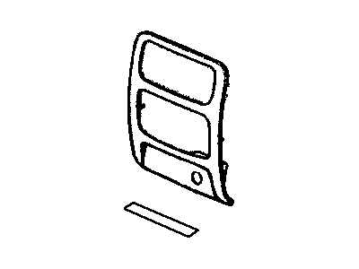 Jeep 5JM35DX9AA BEZEL Instrument Panel Center