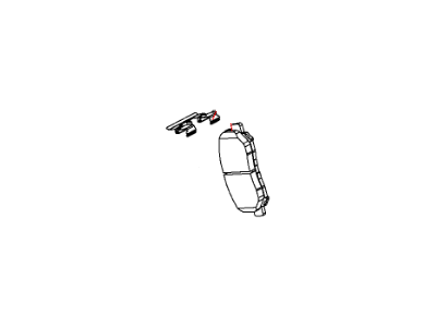 Mopar 68160695AA Pad Kit Front Disc Brake