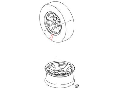 Dodge 52122278AA WHEEL Aluminum