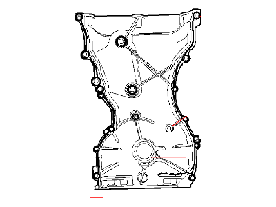 Mopar 4884895AA Cover Chain Case Contains 3, 5