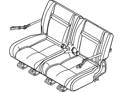 Chrysler ZF421D5AB SEAT BELT Rear Buckle