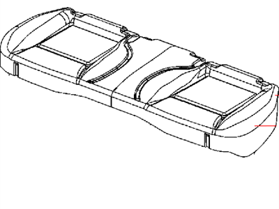Mopar 1VA52HLLAA Cover Rear Seat Cushion