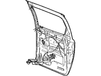 Dodge 5018146AA GLASS Sliding Door