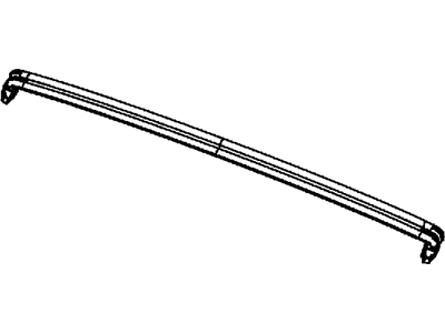 Jeep 55395240AE WEATHERSTRIP WINDSHIELD HEADER