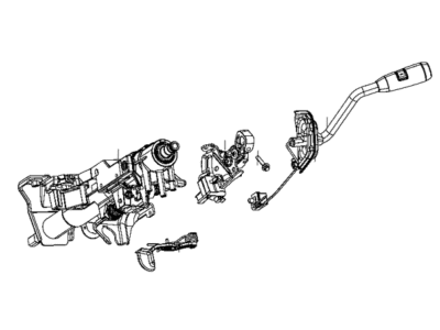 2016 Ram 2500 Steering Column - 5XW041XTAB
