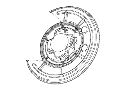 Ram 68407422AA PLATE Brake Backing