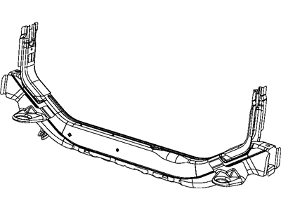 Dodge 5115402AF CROSSMEMBER Front Side Rail Bracket Attaching