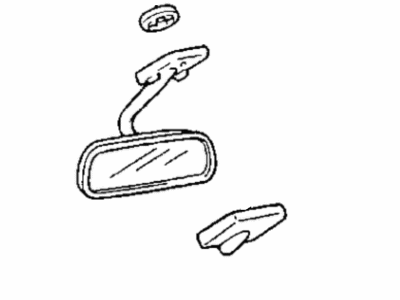 Dodge Colt Car Mirror - MB717842