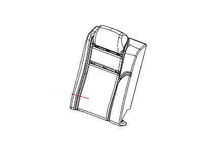 Dodge 1YJ40KY2AA COVER Rear Seat Back Right