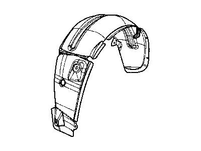 Dodge 5074103AA SHIELD Wheelhouse