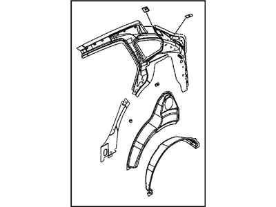 Dodge 5183910AA PANEL Quarter Inner