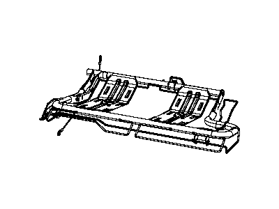 Dodge 68004483AA FRAME Seat cushion 60% Cushion Frame